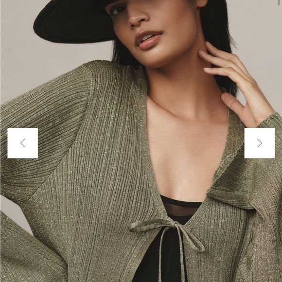 By Anthropologie Long Shine Cardigan Sweater - Picture 4 of 6
